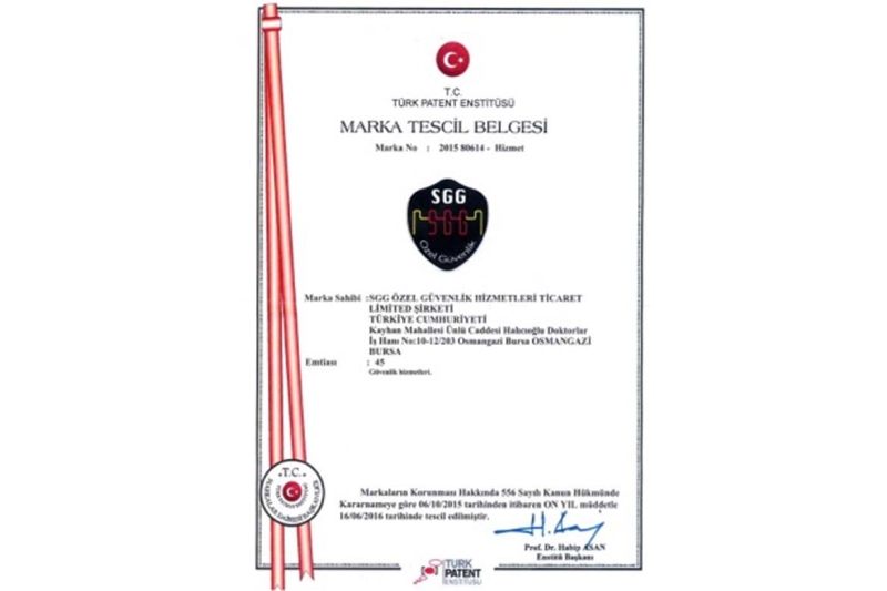 MARKA TESCİLİMİZ ALINDI